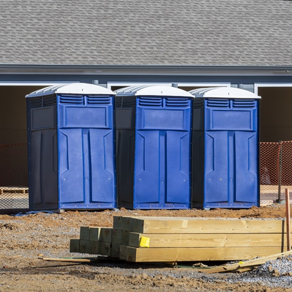 how can i report damages or issues with the portable toilets during my rental period in Greenwich NY